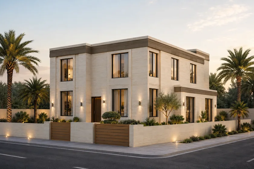Villa design with a 575 m² built area